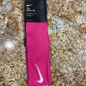 Nike new hot pink headband wrap